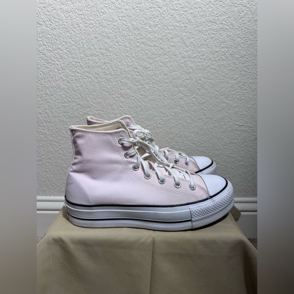 Converse Chuck Taylor All Star Hi Lift Platform Sneaker Sugar berry White Size 9 - Picture 11 of 11